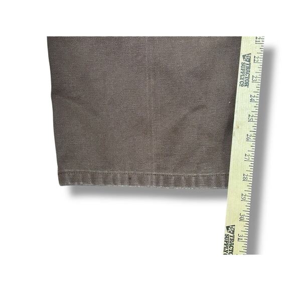 Vintage Faded Carhartt B11 CHT Canvas Pant 37x28 Brown Dungaree Wide Workwear - Picture 12 of 12